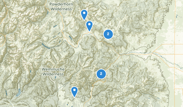 trail locations for Creede, Colorado