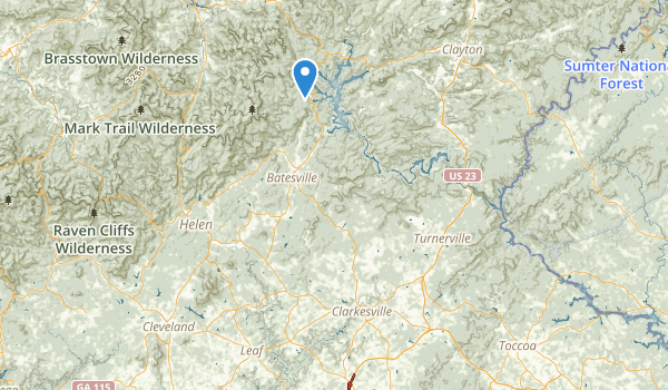 trail locations for Clarkesville, Georgia