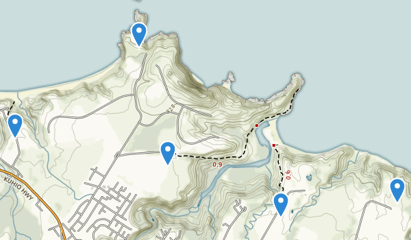 trail locations for Kilauea, Hawaii