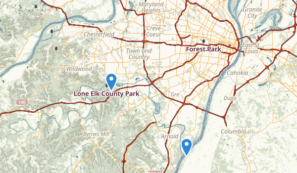 trail locations for Saint Louis, Missouri