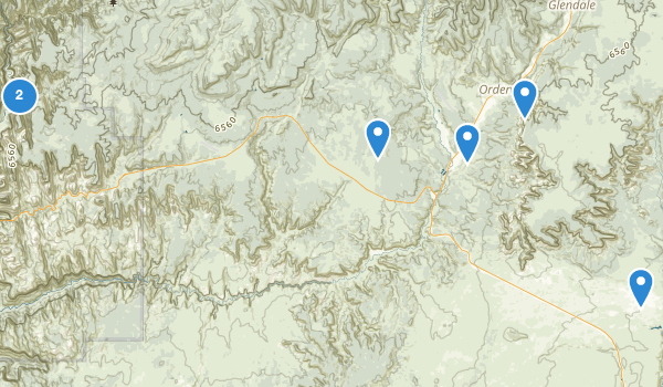 trail locations for Orderville, Utah