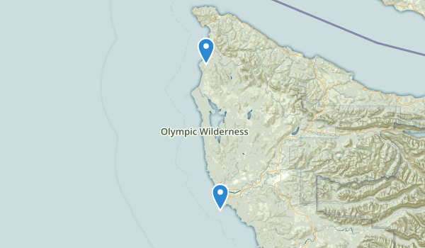trail locations for La Push, Washington